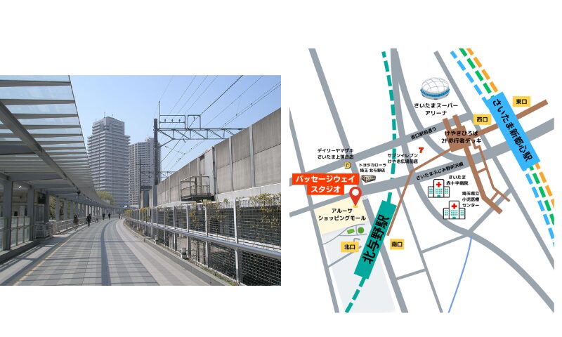 ヨノダンスタジオ　レンタルスタジオ　地図